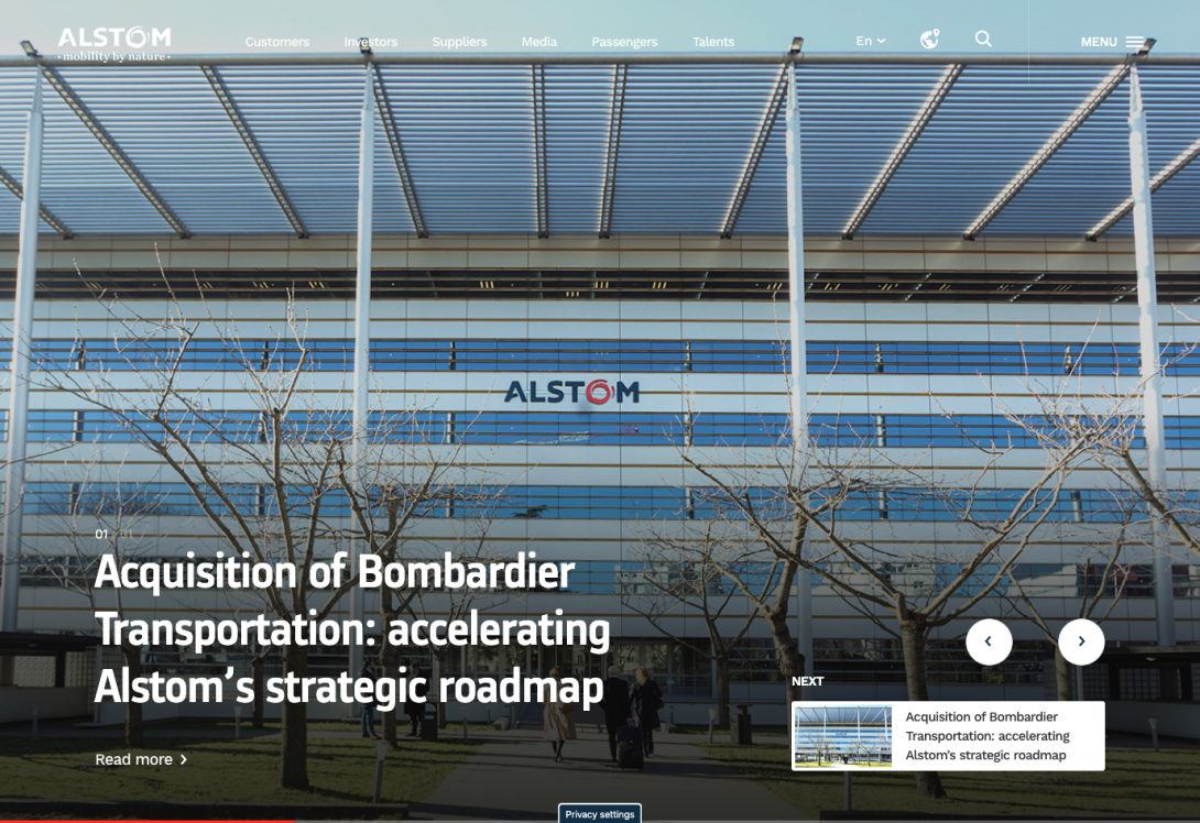 Aperçu du projet Alstom